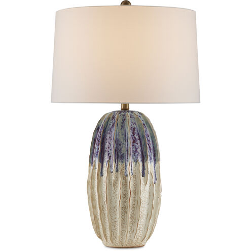 Montmartre 28.5 inch 150 watt Milk/Purple Table Lamp Portable Light