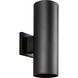 Cylinder Outdoor Wall Mount Up/Down Cylinder in Black