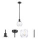 Ballston Small Waverly 1 Light 6 inch Matte Black Pendant Ceiling Light, Ballston