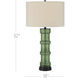 Balsam 32 inch 150 watt Green and Glossy Black Table Lamp Portable Light