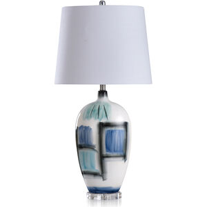 Rosalind 33 inch 100.00 watt Blue and White and Black Table Lamp Portable Light