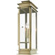 Princeton 3 Light 29 inch Antique Brass Outdoor Extra Wall Lantern, Extra Large