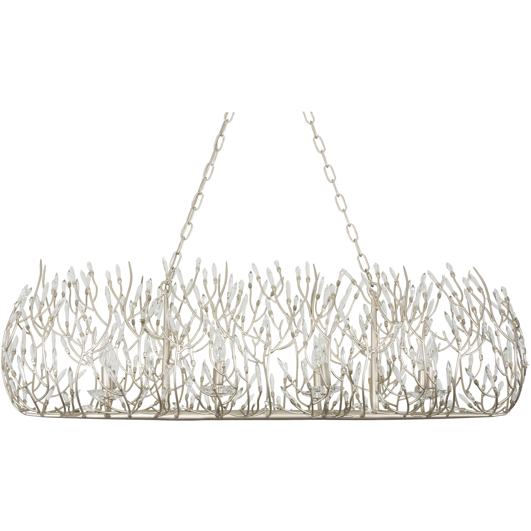 Bask 8 Light 48 inch Gold Dust Linear Pendant Ceiling Light