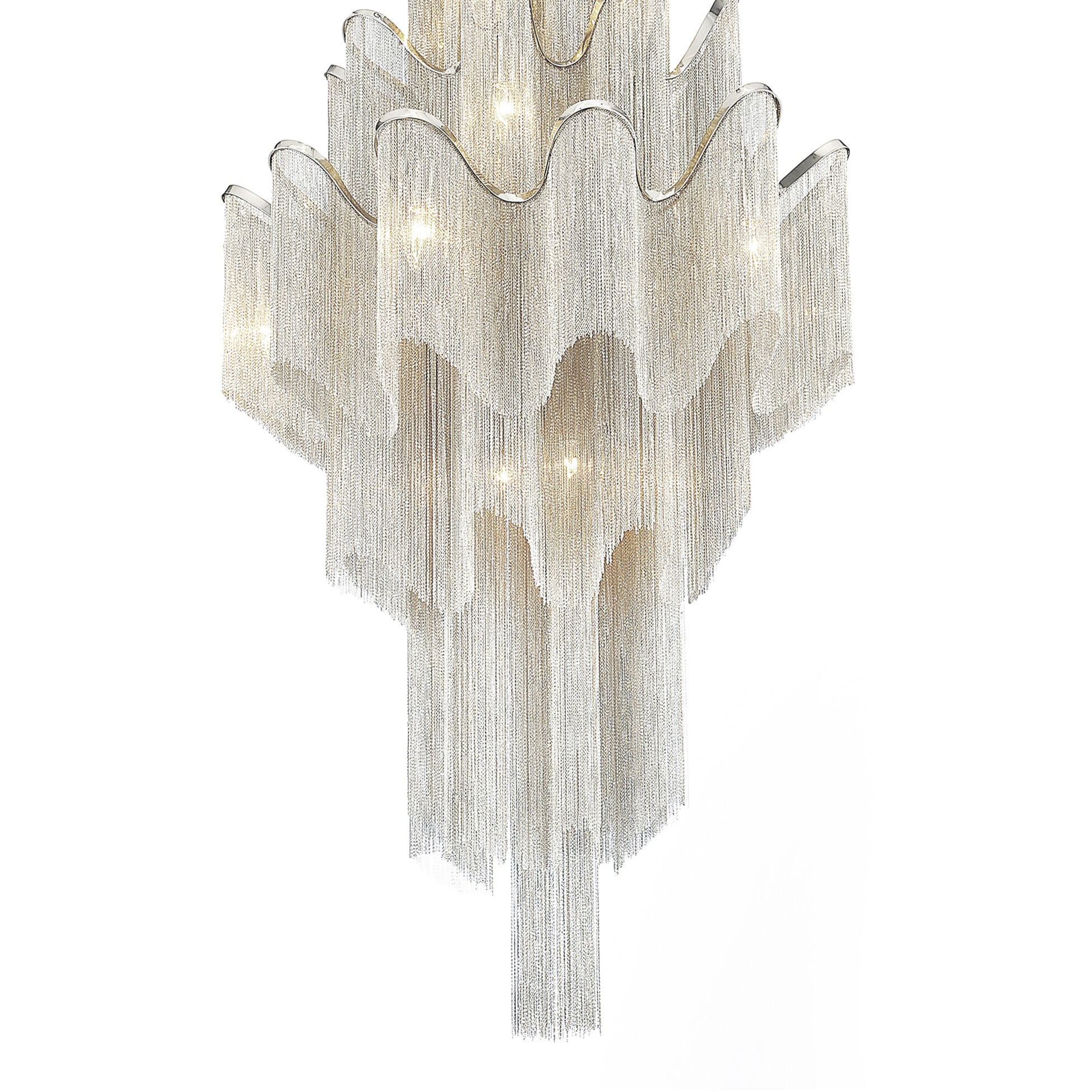 Daisy 17 Light 32 inch Chrome Down Chandelier Ceiling Light