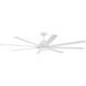Rush 72 inch White Ceiling Fan (Blades Included)