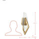 Down the Wrong Path 1 Light 9.5 inch Brass Kisser Wall Sconce Wall Light
