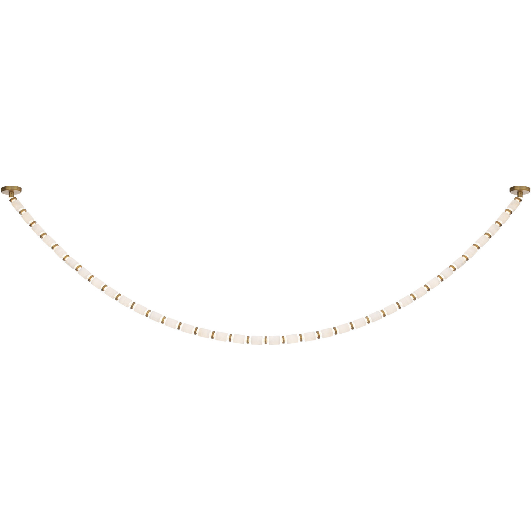 Entice 36 Light 2 inch Aged Brass Pendant Ceiling Light in 3000K