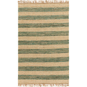 Davidson 120 X 96 inch Blue and Neutral Area Rug, Jute