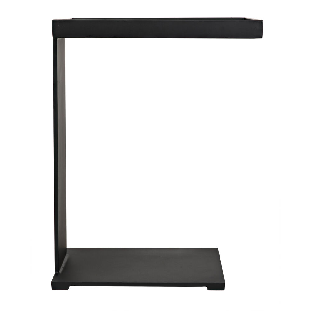 Ledge 24.5 X 18.5 inch Matte Black Side Table