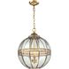 Randolph 3 Light 16 inch Brushed Brass Pendant Ceiling Light
