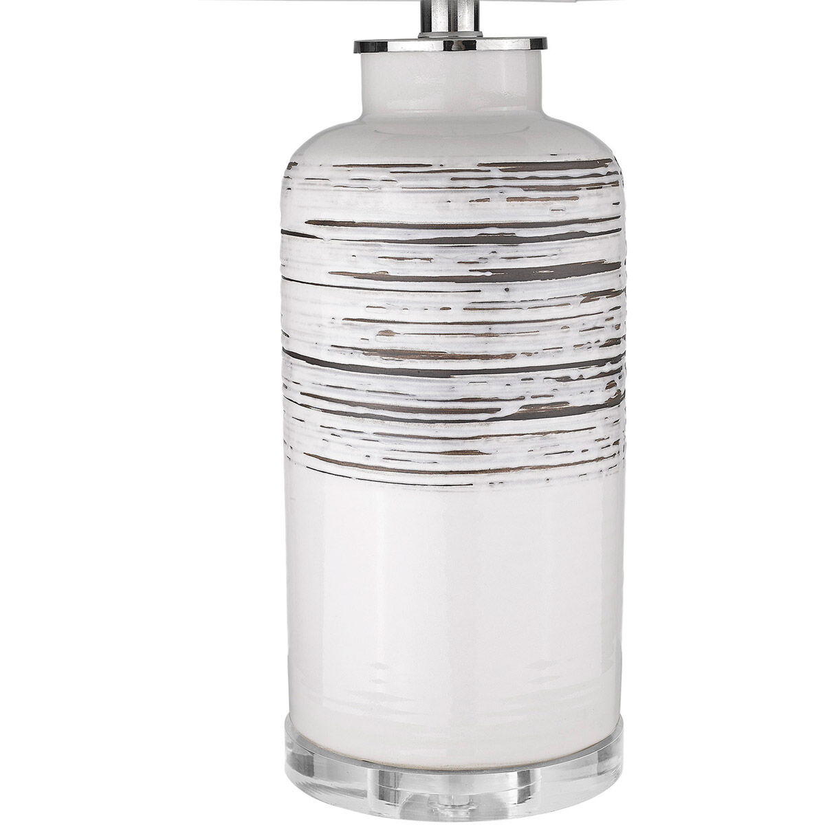 Trend Home 25 inch 150.00 watt Polished Nickel Table Lamp Portable Light