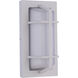 Bulkhead 1 Light 10 inch Textured White Outdoor Wall/Ceiling Mount, Small