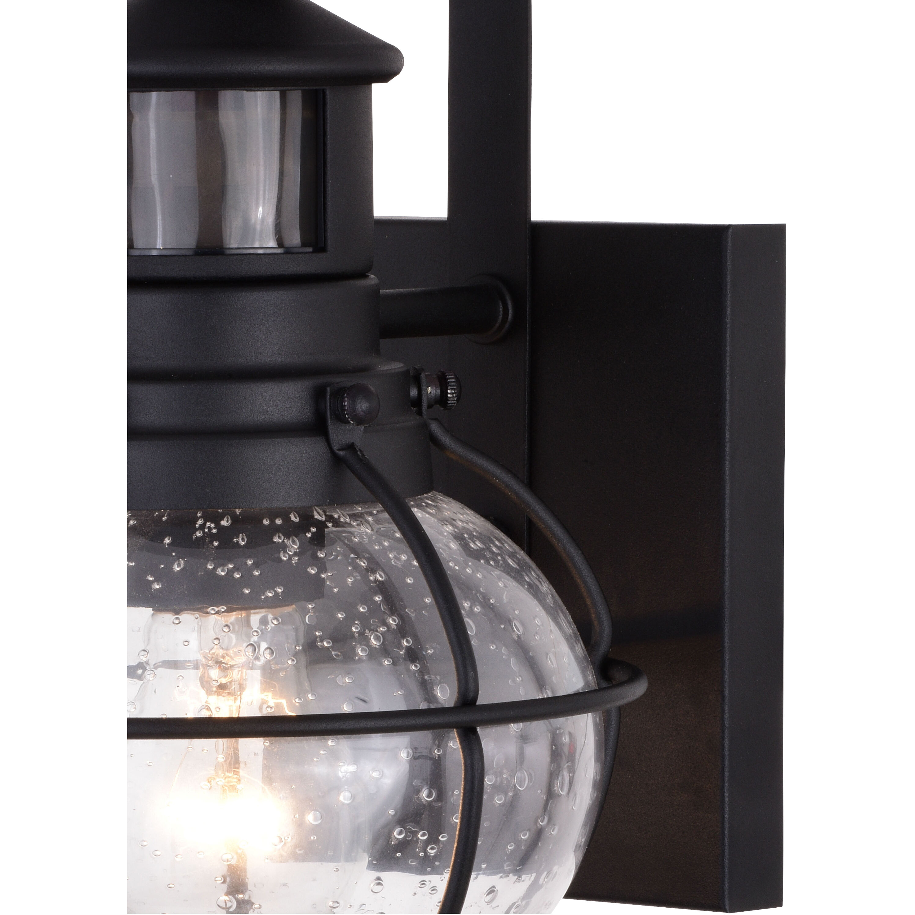 Chatham Textured Black Outdoor Motion Sensor