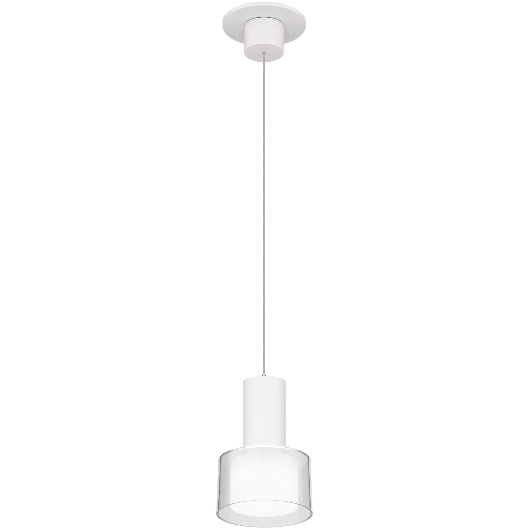 Twist-N-Lite LED 5 inch White Mini-Pendant Ceiling Light, WAC Limited