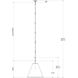 Pierrepont 1 Light 22 inch Antique Black Pendant Ceiling Light, Large