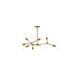 Canada 9 Light 31 inch Antique Gold Chandelier Ceiling Light