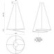 Twist LED 32 inch Black Pendant Ceiling Light
