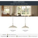 Delarosa 1 Light Greige and Champagne Bronze Pendant Ceiling Light