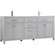 Lewis 72 X 22 X 34 inch Grey Vanity Sink Set