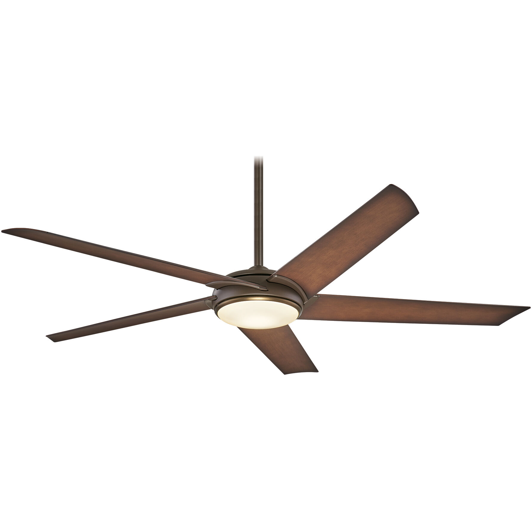 Raptor 60 inch Oil Rubbed Bronze With Antique Brass with Tobacco Blades Ceiling Fan in Oil Rubbed Bronze/Antique Brass
