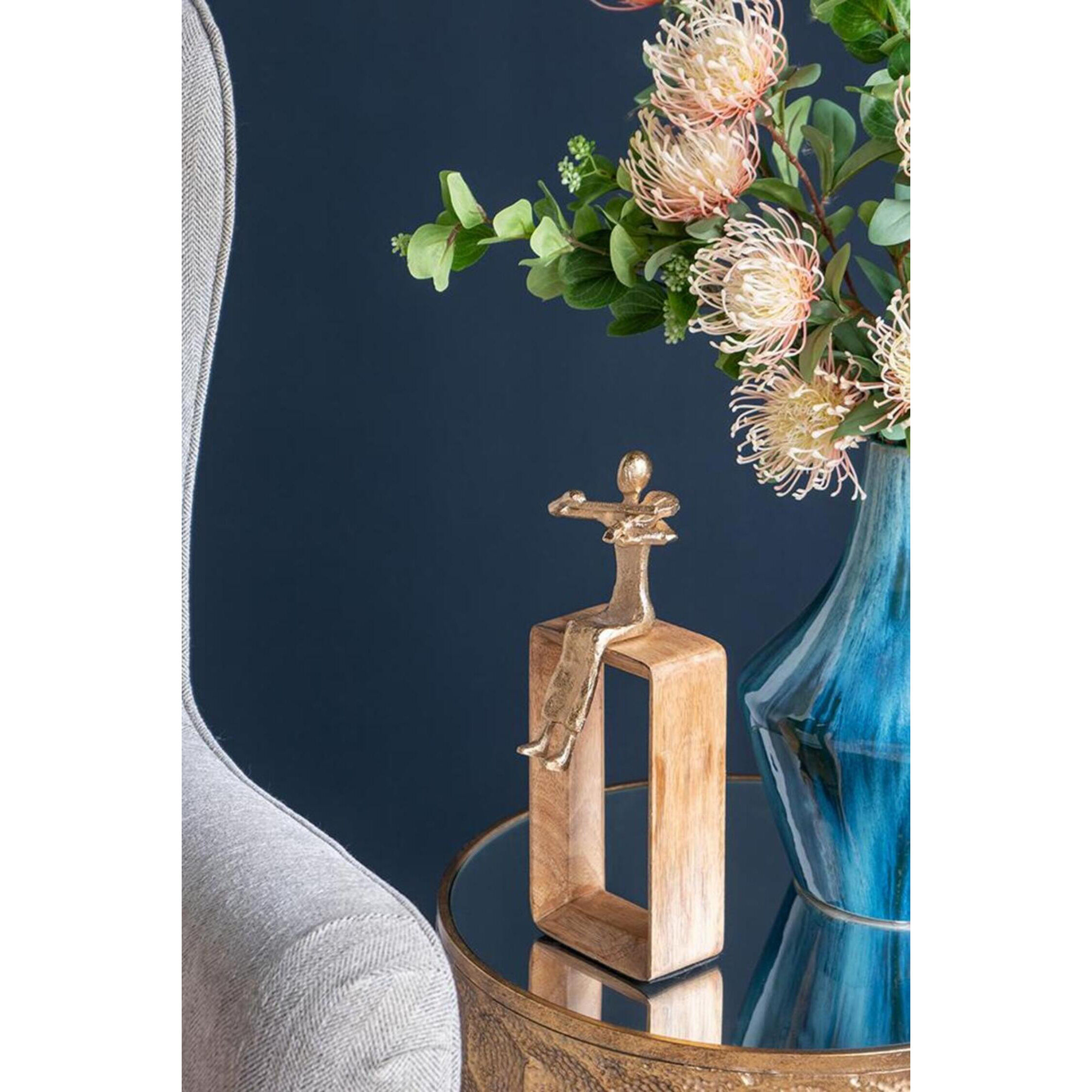 Musician Gold and Natural Figurine