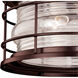 Hyannis 2 Light 13 inch Burnished Bronze Outdoor Ceiling 