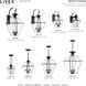 Westover 3 Light 80.13 inch Black Outdoor 3 Head Post Light