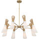 Vantrel 8 Light 36 inch Legacy Brass Chandelier Ceiling Light