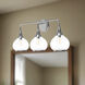 Alora Mood Hazel 3 Light 26.75 inch Chrome Vanity Light Wall Light in Clear Glass
