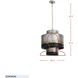 Cannery 4 Light 18 inch Ombre Galvanized Pendant Ceiling Light