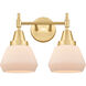 Caden LED 16 inch Satin Gold Bath Vanity Light Wall Light