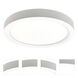 wELO 1 Light 8.13 inch White Surface Ceiling Light in 4000K