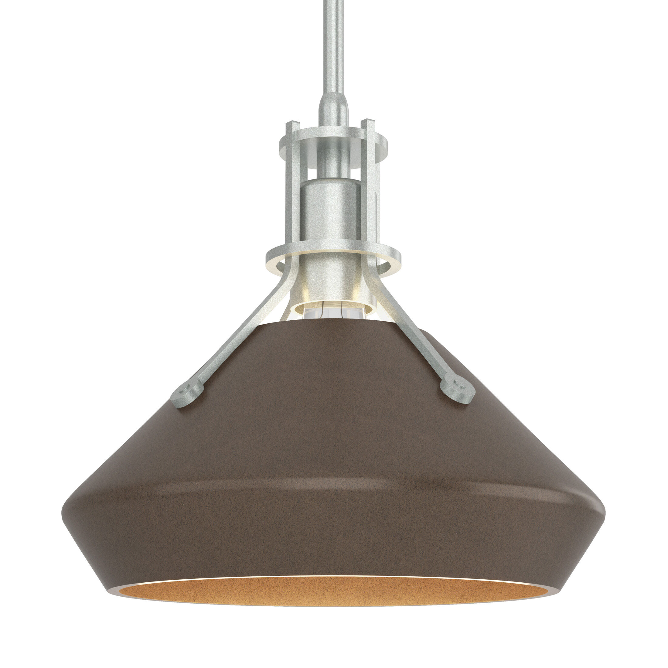 Henry 1 Light 10 inch Vintage Platinum and Bronze Pendant Ceiling Light in Vintage Platinum/Bronze