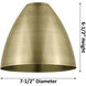 Ballston Dome 1 Light 8 inch Polished Nickel Pendant Ceiling Light
