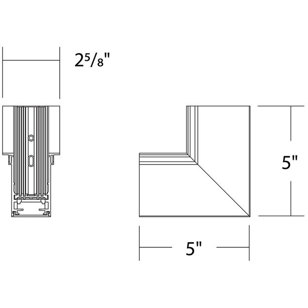 Ventrix White Track Component Ceiling Light