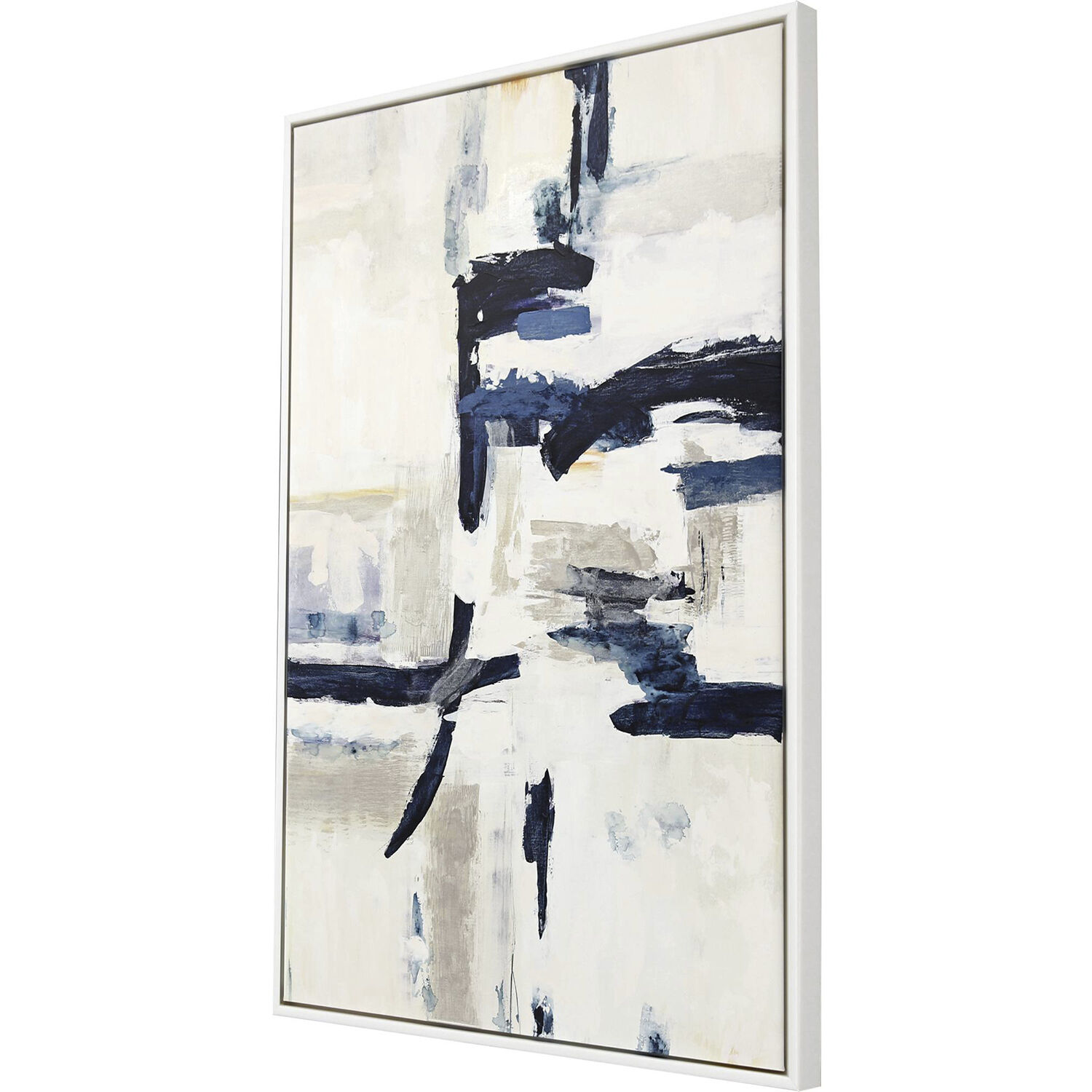 Take It Easy Blue and White and Yellow Canvas, The Studio