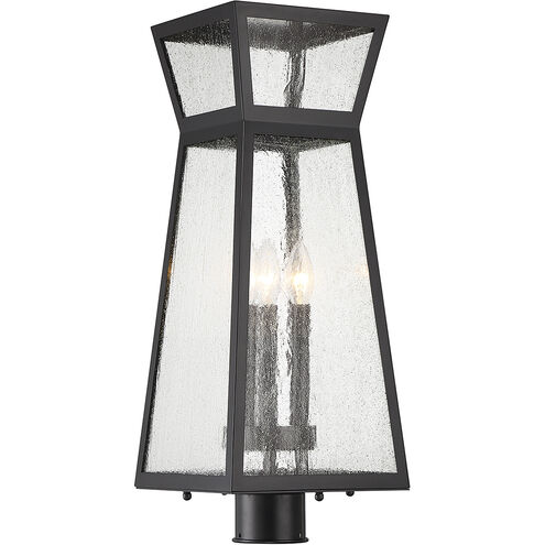 Millford 3 Light 23.25 inch Matte Black Outdoor Post Lantern