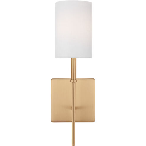 Foxdale 1 Light 5 inch Satin Brass Bath Vanity Wall Light