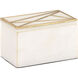 Wildwood 5 inch Natural White/Antique Gold Box