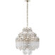 Suzanne Kasler Adele 6 Light 20 inch Polished Nickel with Clear Acrylic Four Tier Waterfall Chandelier Ceiling Light
