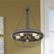 Nixa 5 Light 24 inch Dove Grey Chandelier Ceiling Light