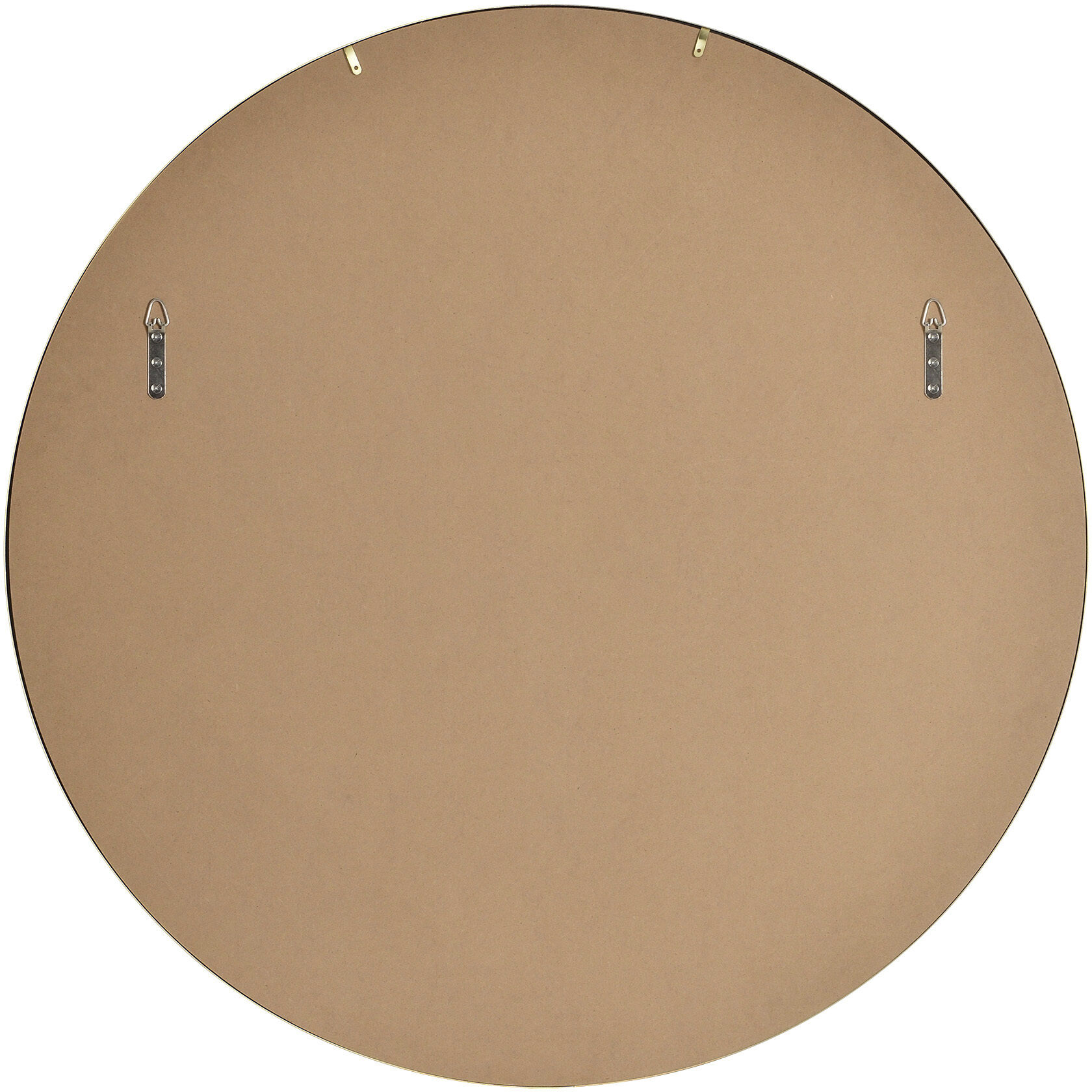 Grady 40 X 40 inch Clear and Satin Brass Wall Mirror