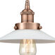 Edison Halophane LED 9 inch Antique Copper Mini Pendant Ceiling Light