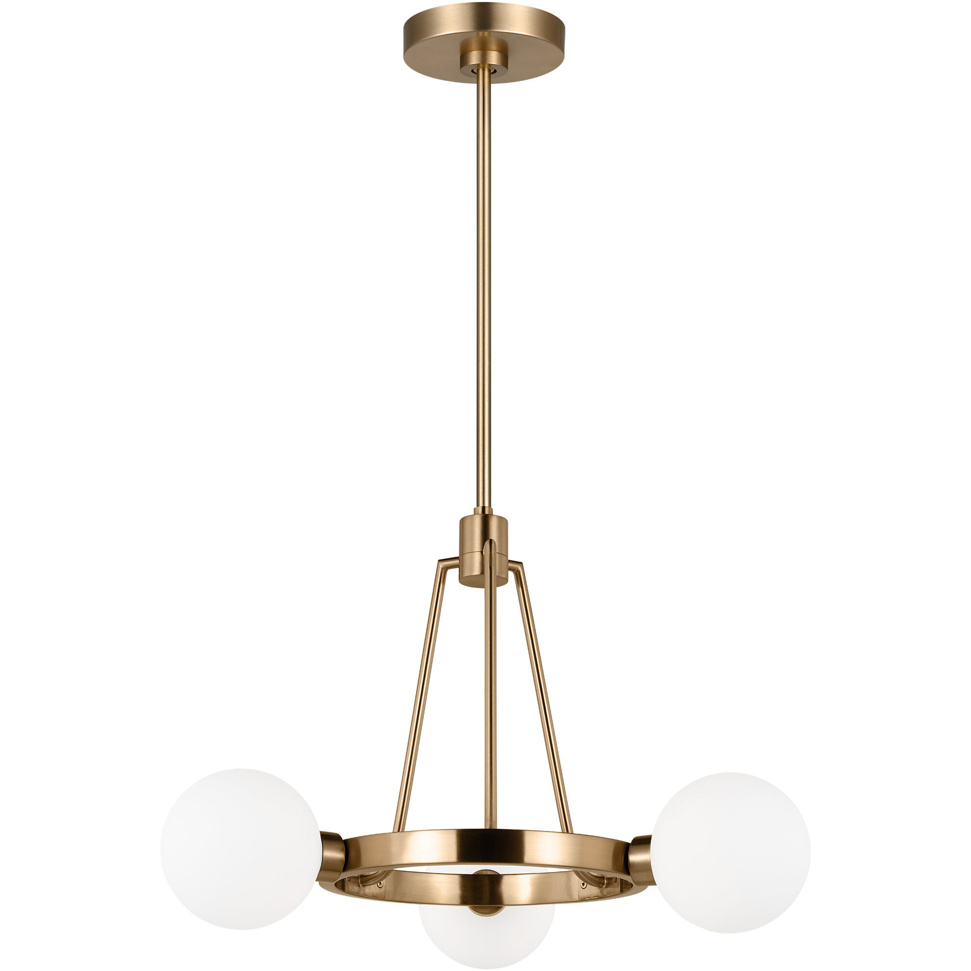 Sean Lavin Clybourn 3 Light 21 inch Satin Brass Chandelier Ceiling Light