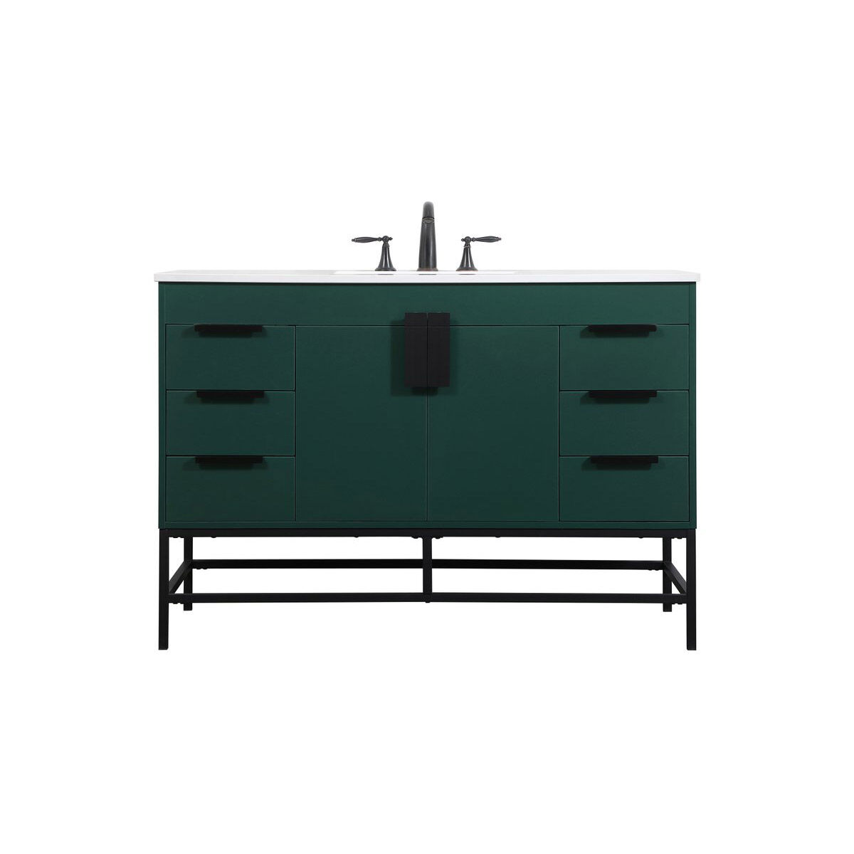 Eugene 48 X 22 X 33.5 inch Green Vanity Sink Set in Not Included