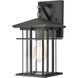 Oak Park 1 Light 14 inch Matte Black Outdoor Wall Sconce