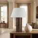 Sanya 26 inch 60.00 watt Dark Walnut Table Lamp Portable Light