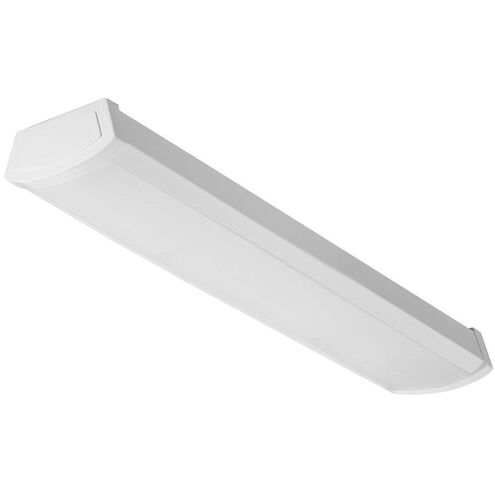 Indoor LED 6 inch Gloss White Flush Mount Ceiling Light, Wrap Around