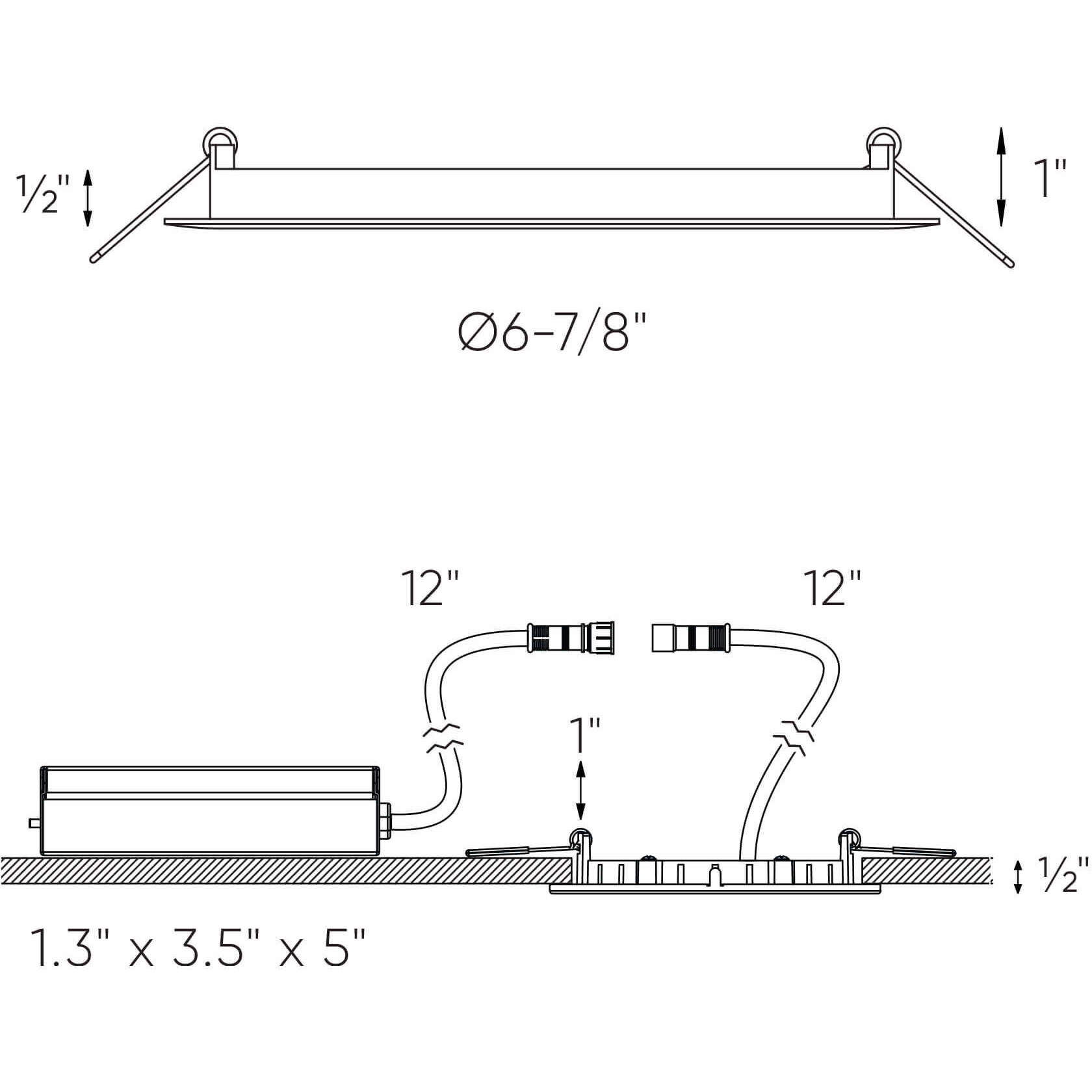 Mystique Multi Slim panel, Recessed