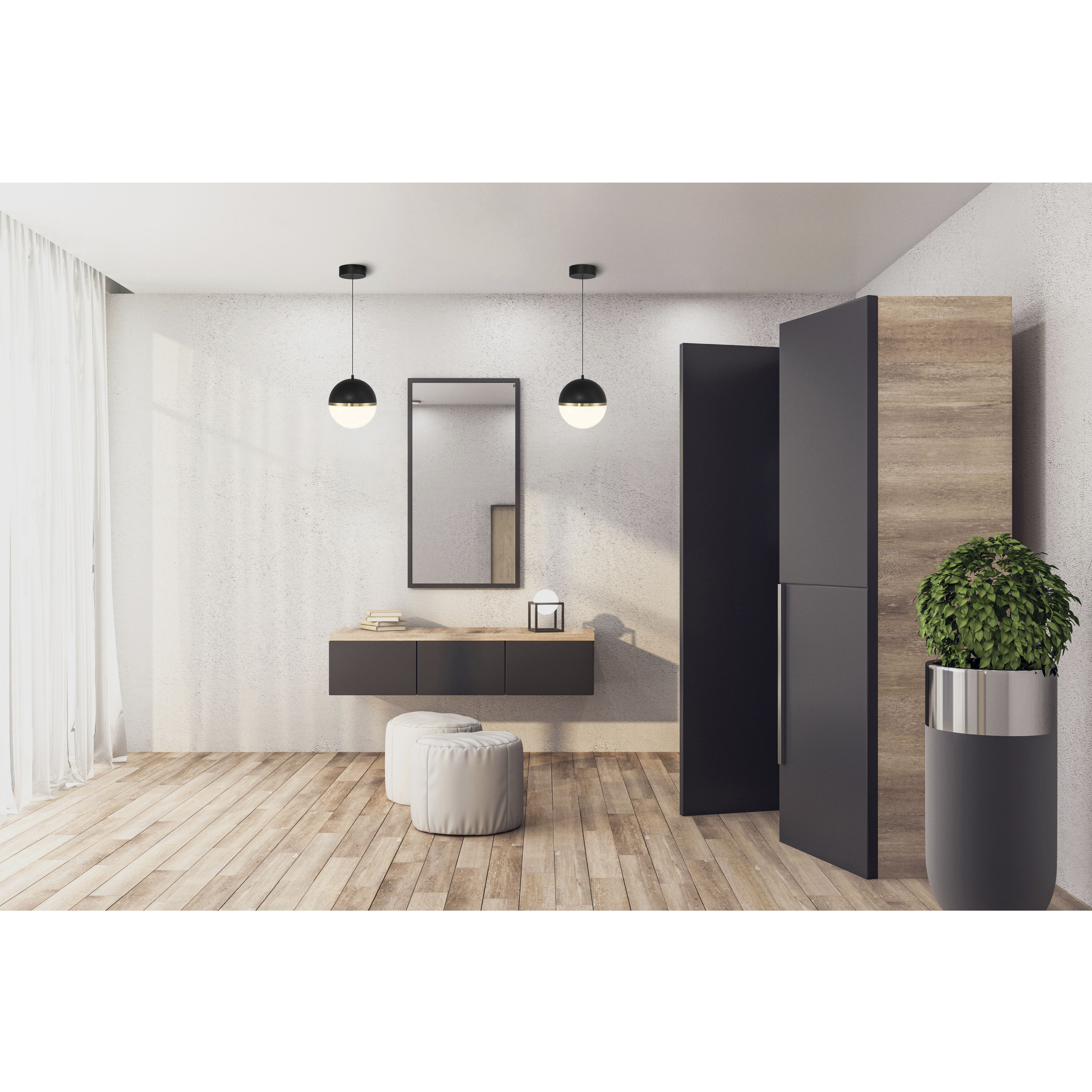 Coco LED 15 inch White and Antique Brushed Brass Flush Mount Ceiling Light